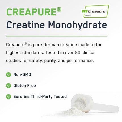 SteelFit Creapure Creatine Monohydrate Powder - German Micronized Creatine Powder for Men & Women - Gym Workout Nutritional Supplements for Muscle Gain, Brain Health & Strength Building, 30 Servings