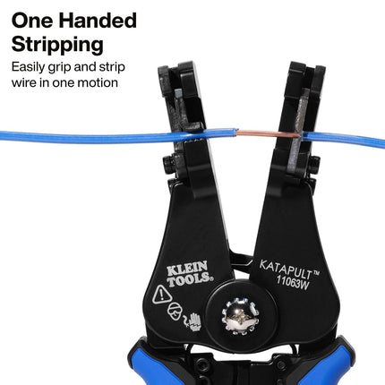 Klein Tools 11063W Wire Cutter/Wire Stripper, Heavy Duty Automatic Wire Stripper Tool for 8-20 AWG Solid and 10-22 AWG Stranded Electrical Wire