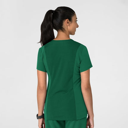 WonderWink Women's Flex-n-Reach V-Neck Scrub Top, Hunter, 2X
