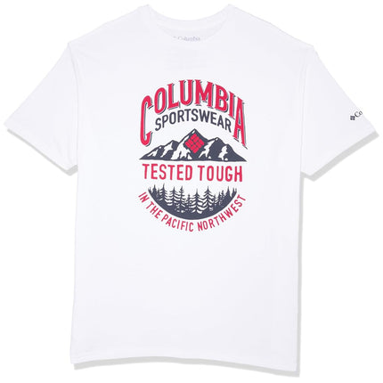 Columbia Men's Graphic T-Shirt, White/Tough, X-Lar