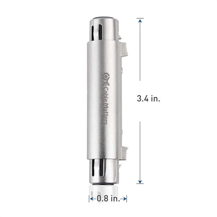 Cable Matters 2-Pack XLR to XLR Gender Changer Adapter - Female to Female