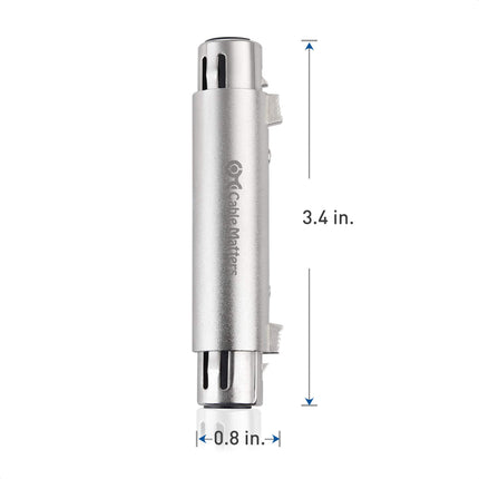 Cable Matters, paquete de 2 adaptadores de cambio de género XLR a XLR - Hembra a hembra