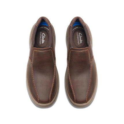 Clarks Men's Bradley Step Loafer, Beeswax Leather, 6 UK