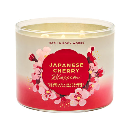 Bougie 3 Mèches Japanese Cherry Blossom Bath and B