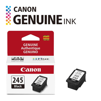 Canon Genuine Ink Cartridge PG-245XL Black, High-Yield (1 Count), Canon Printer Ink for PIXMA TR4520 / TS3120 / TS3220 Series Printers – Original Canon Ink for Crisp, Sharp Text
