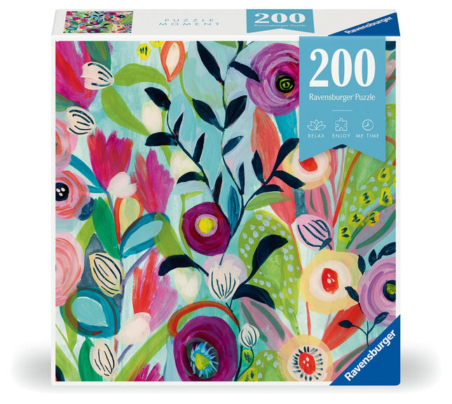 Ravensburger Puzzle Moment: Watercolor Bouquet 200 Piece Jigsaw Puzzle for Adults - 12001321 - Handcrafted Tooling, Made in Germany, Every Piece Fits Together Perfectly