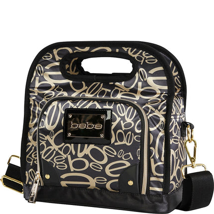 bebe Bolsa térmica reutilizable Coco para almuerzo, mochila casual, negra/dorada, talla única