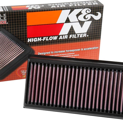 K&N Engine Air Filter: High Performance, Premium, Washable, Panel Filter: 2014-2019 (C63, GLC63, GLC63 AMG S, G500, G550, G550 4x4, S63 AMG) , 33-3072