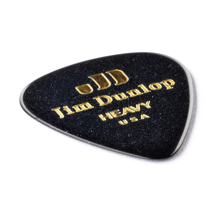 Dunlop 483R03HV Genuine Celluloid, Black, Heavy, 72/Bag