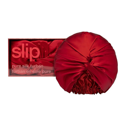 SLIP Pure Silk Bonnet, Scarlet - 100% Mulberry Sil