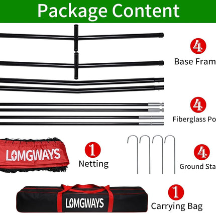 7'x7' Baseball Practice Net with Steel Frame for Batting, Hitting and Pitching, Portable Softball Net for Batting with Carrying Bag