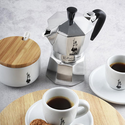 Bialetti - Moka Express Stovetop Espresso Maker, 1 Cups (60 ml) Capacity – Makes Real Italian Coffee – Iconic Moka Pot with Patented Safety Valve, Ergonomic Handle, Aluminium, Silver