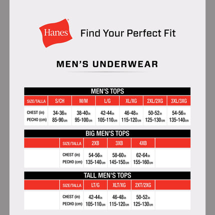 Hanes Men's X-temp Comfort Cool Crewneck 5-pack Undershirt, White, M UK