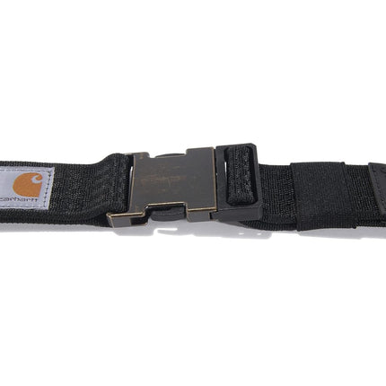 Carhartt Nylon Adjustable Industrial Belt, Black with Black Finish, 52