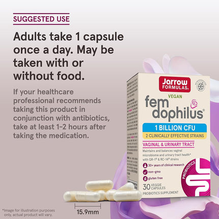 Women's Fem-Dophilus, 30 Veggie Caps - Jarrow Formulas (Shelf stable)