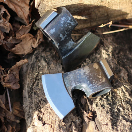 Forged Small Axe Head High Carbon Steel Bushcraft Axe Hatchet Head for Outdoor Survival Hiking Camping Wood Chopping