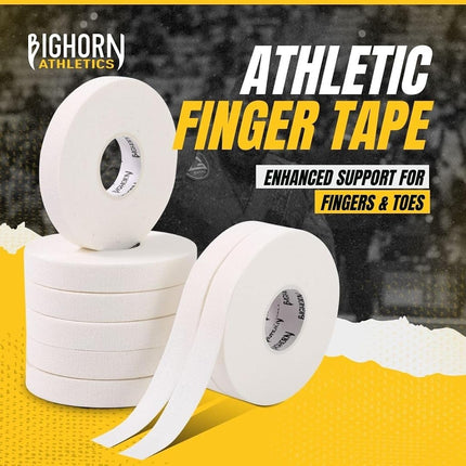 Bighorn Athletics Jiu-Jitsu & Judo Finger Tape, 0.5-Inch x 45-feet, 8-Rolls (White)