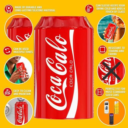 BeerSkin Silicone Can Covers that Look Like Soda 12 oz (355 ml) - 10 Pk