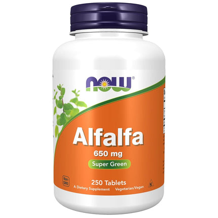 NOW Alfalfa 650 mg,250 Tablets