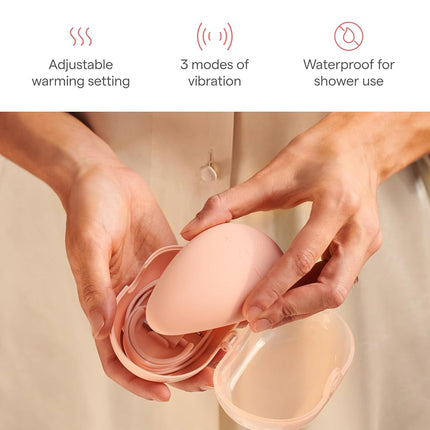 Munchkin� Milkmakers� Warm Touch Breastfeeding Lactation Massager with Heat and Vibration, Award Winning, Dusty Rose