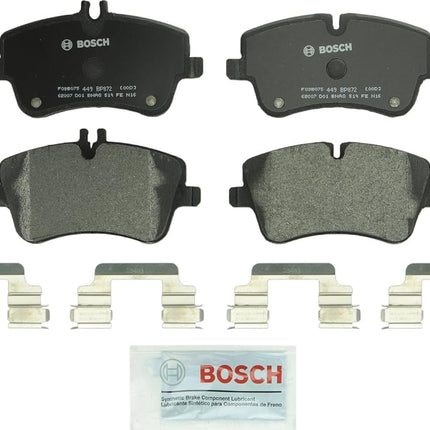 Bosch BP872 QuietCast Premium Semi-Metallic Disc Brake Pad Set For Select Mercedes-Benz C200, C230, C240, C280, C320, C350, CLK280, CLK320, CLK350, SLK280, SLK300; Front