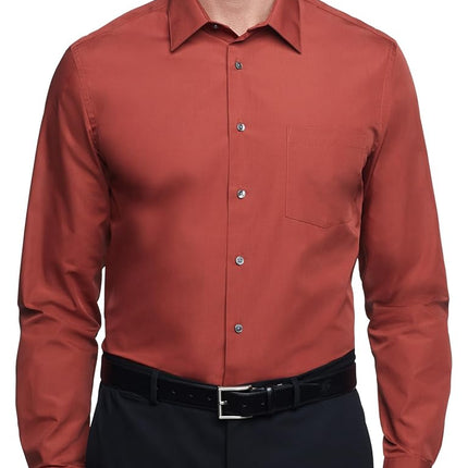Van Heusen Men's Dress Shirt Regular Fit Poplin So