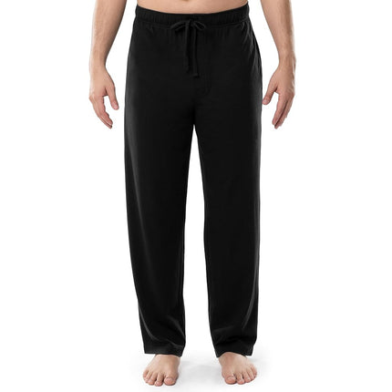 Izod Men's Jersey Knit Sleep Pant, Black, X-Large