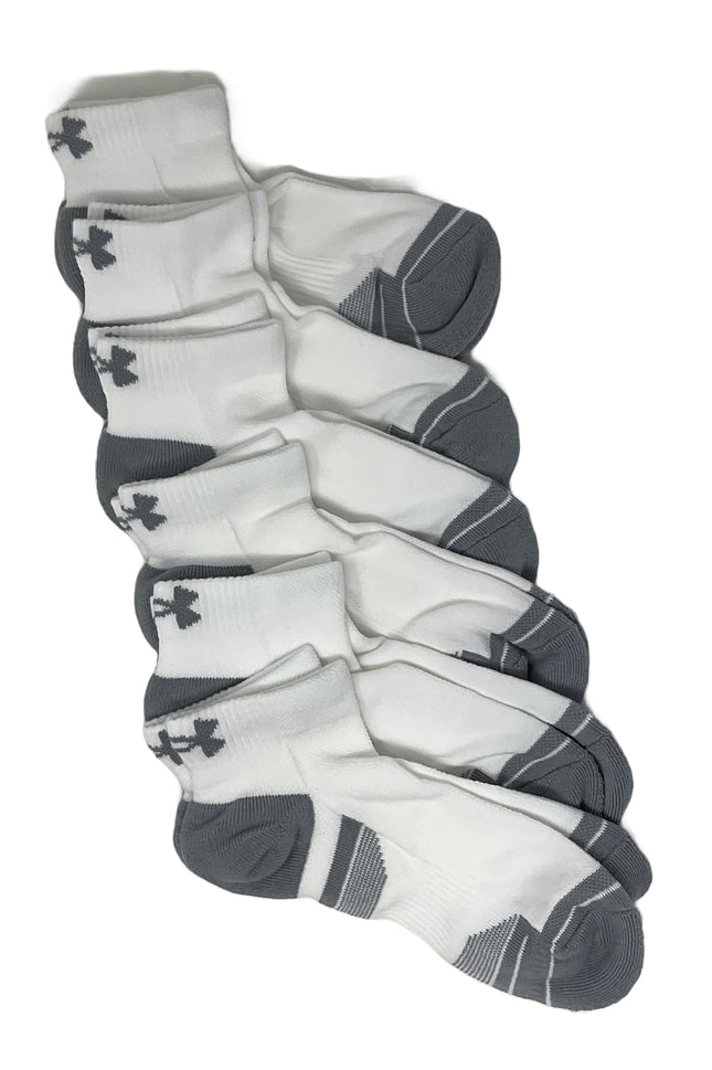 Chaussettes courtes rembourrées Under Armour UA Performance Tech pour homme – Paquet de 6 paires