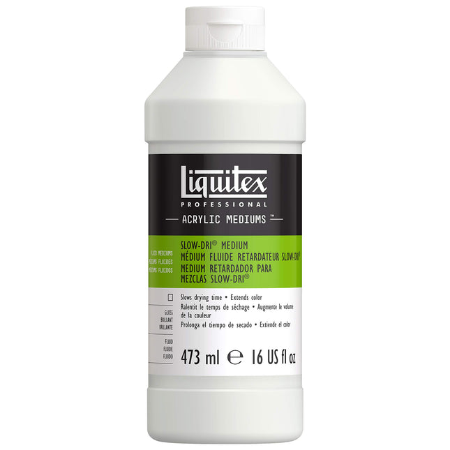 Liquitex Slow-Dri Blending Fluid Medium, 16-Ounce