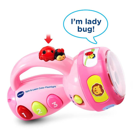 VTech Spin and Learn Color Flashlight - Pink - Online Exclusive