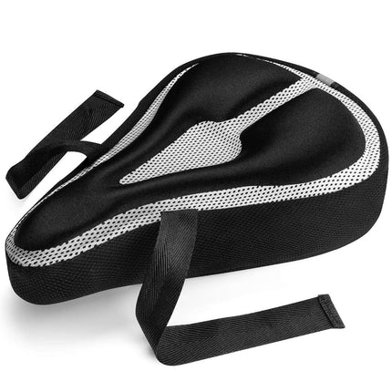 Roam Gel Bike Seat - Extra Soft Gel Bicycle Seat - Bike Saddle Cushion with Water & Dust Resistant Cover (Black)