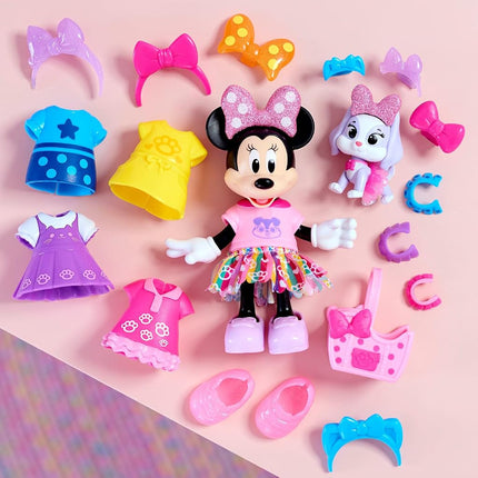 Coffret Minnie Mouse Paillettes et Glamour, Jouets pour enfants de 3 ans et plus, Cadeaux