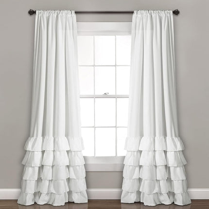Lush Decor Allison Ruffle Curtains-Window Panel Dr