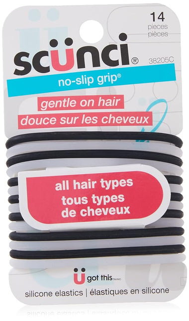 Scunci Hair Ties, Black 14 ea