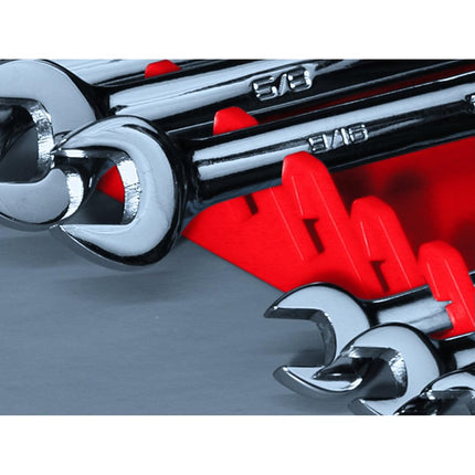 Ernst Manufacturing Gripper Wrench Organizer, 5 Tool, Red