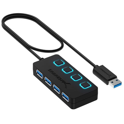 SABRENT USB Hub 4 Port Fast 5Gbps USB Splitter 3.2