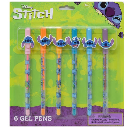 Disney Stitch 6 Pack Gel Pens