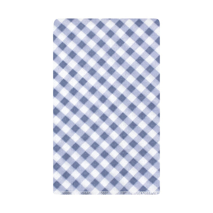 Hudson Baby Unisex Baby Cotton Flannel Burp Cloths, Pink Blue Pretty Floral 10 Pack, One Size