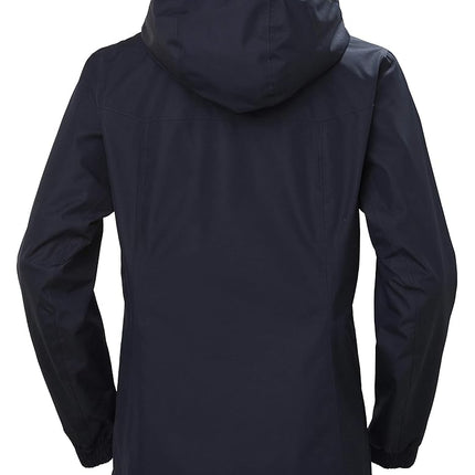 Helly Hansen Womens Aden Rain Jacket, L, Navy