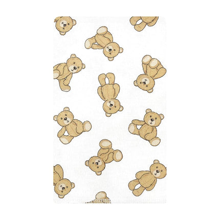 Hudson Baby Unisex Baby Cotton Flannel Burp Cloths, Teddy Bears 10 Pack, One Size