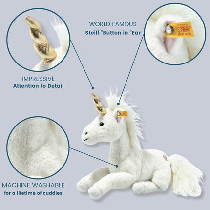 Steiff 067679 Unica dangling unicorn 27 white