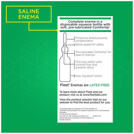 Fleet Saline Enema, 133 ml * 4
