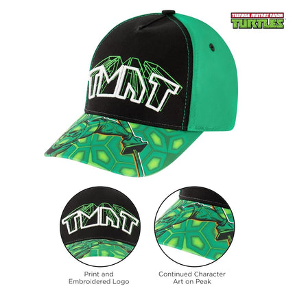 Nickelodeon Toddler Little TMNT Kids Hat, Boys Baseball Cap Size, Green, Ages 4-7, Green, 4-7 Years