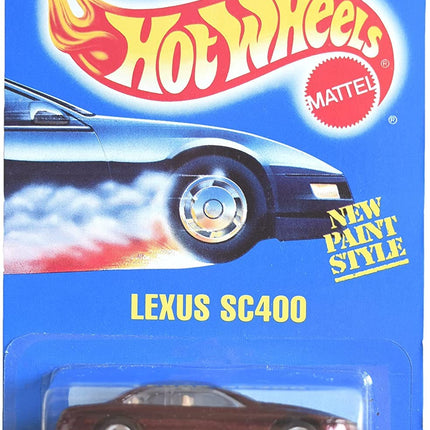 Hot Wheels Lexus SC400, [red] 5 Spoke All Blue Car
