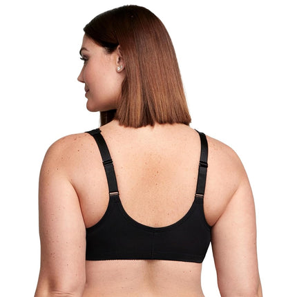 Glamorise Wonderwire Front-Closure Stretch Lace Underwire Bra 9245 (Women's & Women's Plus) Black