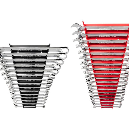 TEKTON Combination Wrench Set, 34-Piece (1/4-1 in., 6-24 mm) - Rack | WCB91301