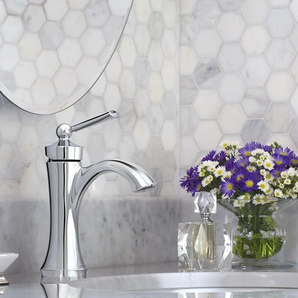Moen 4500 Robinet de salle de bain Wynford à arche haute et à poignée unique, chrome