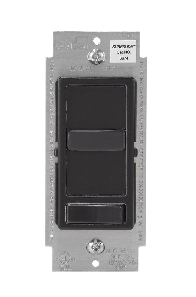Leviton 6674-P0E SureSlide Universal 150W LED & CF