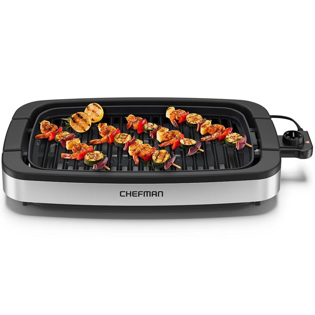 Chefman Smokeless Indoor Electric Grill, Extra Lar