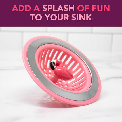 Joie Flamingo Kitchen Sink Strainer Basket, 19900, Pink